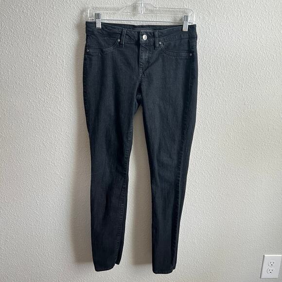 Rich & Skinny Denim - Rich & Skinny Black Mid Rise Skinny Jeans Women's 27 Stretch Casual Classic